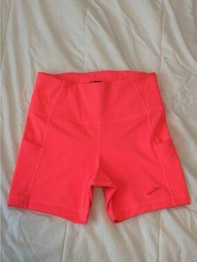 Brooks Women’s Hot Pink High-Waist Running Shorts
